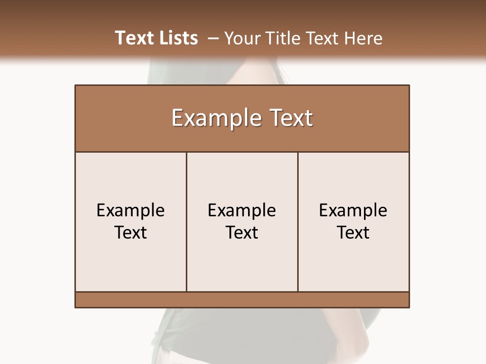 The Pregnant Female On A White Background PowerPoint Template