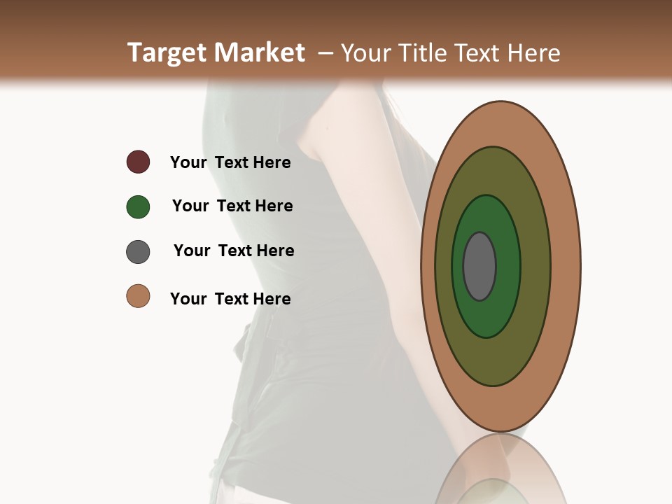 The Pregnant Female On A White Background PowerPoint Template