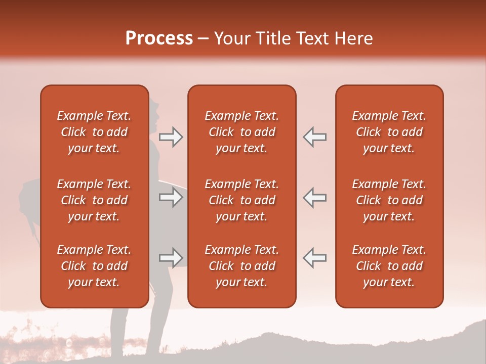 Surfer About To Enter The Surf At Sunset On A Cliff In Santa Cruz, Ca. PowerPoint Template