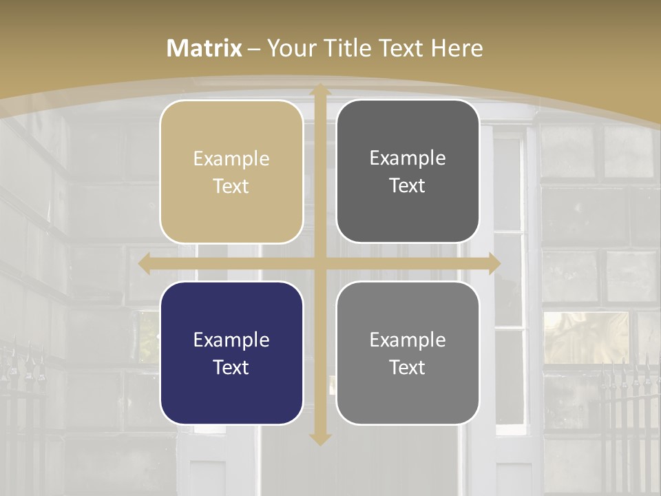 Front Door, Scotland, Uk PowerPoint Template
