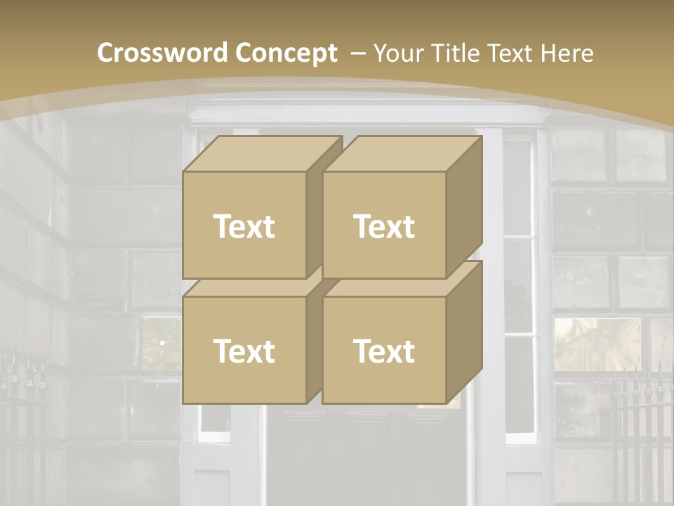 Front Door, Scotland, Uk PowerPoint Template