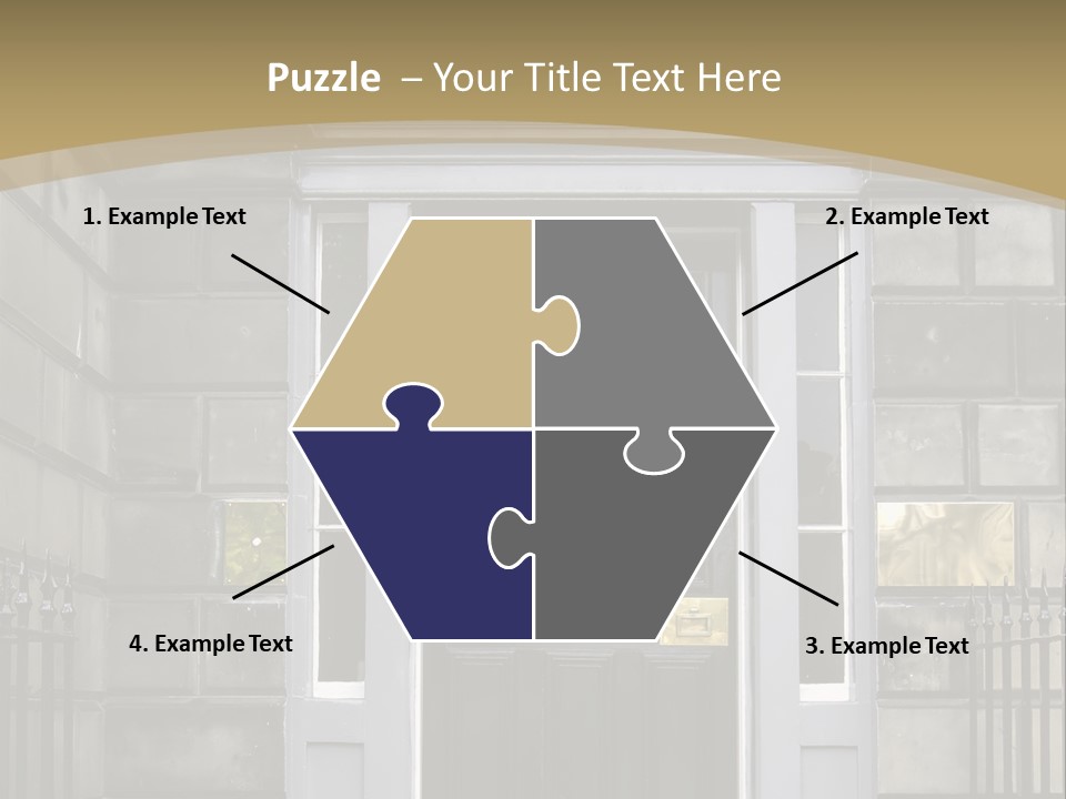 Front Door, Scotland, Uk PowerPoint Template