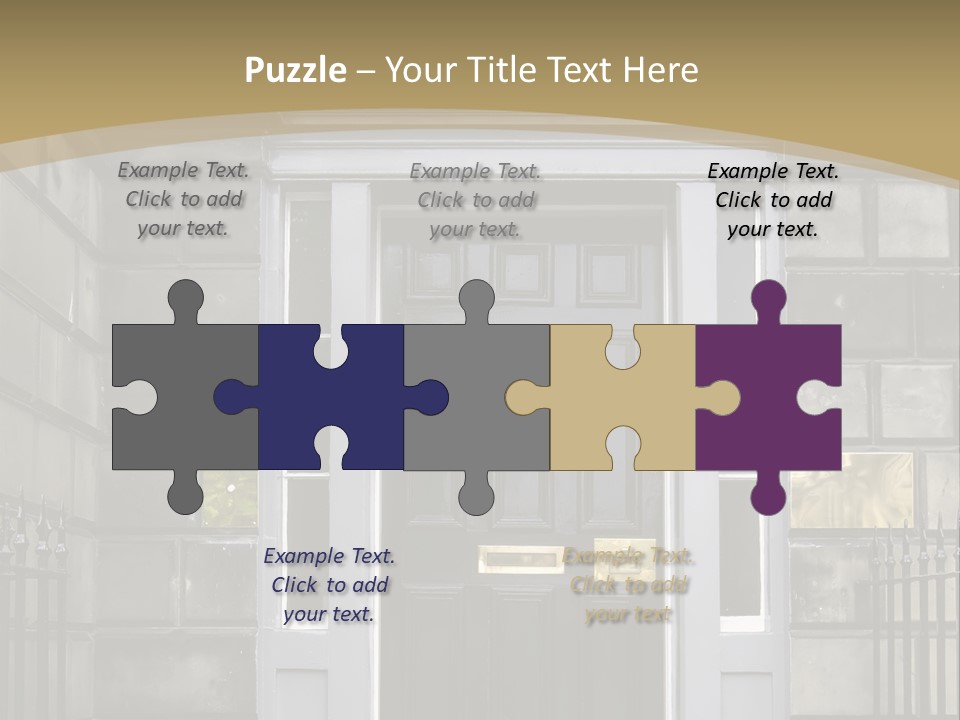 Front Door, Scotland, Uk PowerPoint Template