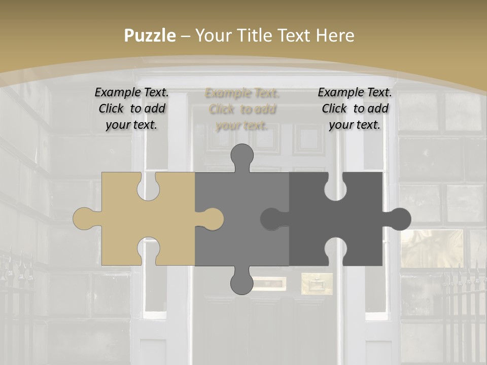 Front Door, Scotland, Uk PowerPoint Template