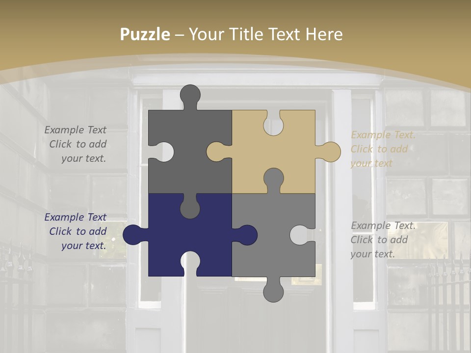 Front Door, Scotland, Uk PowerPoint Template