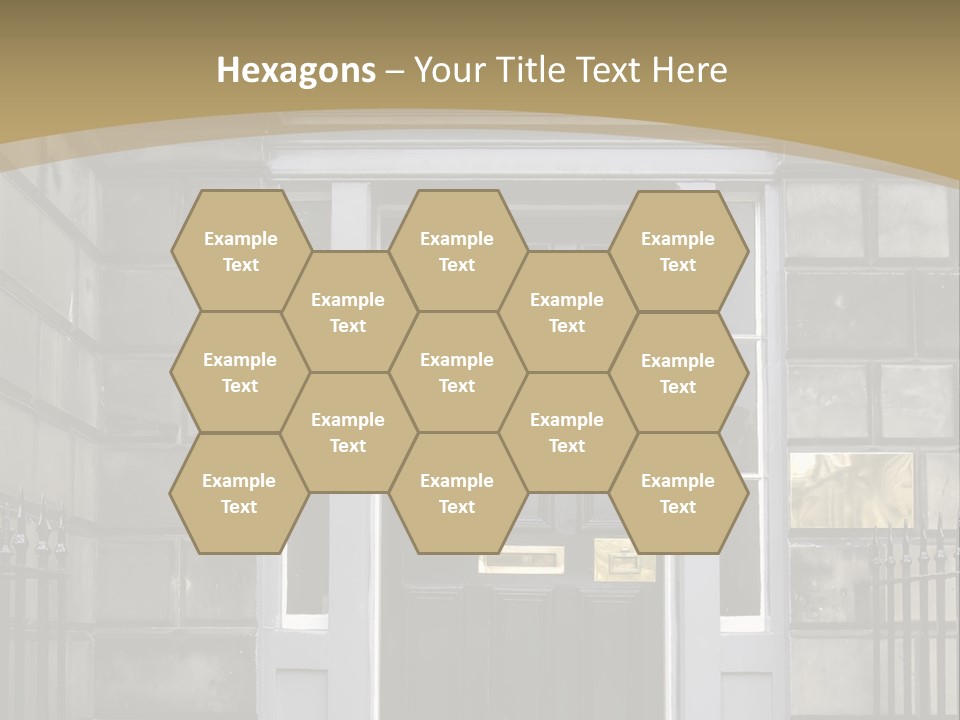 Front Door, Scotland, Uk PowerPoint Template