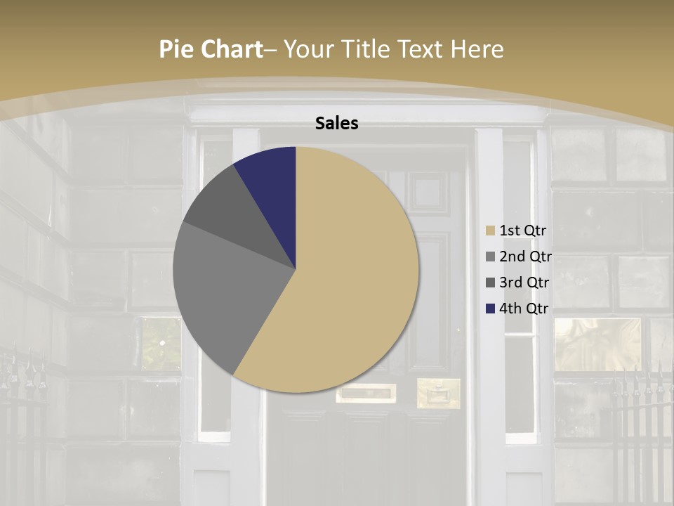 Front Door, Scotland, Uk PowerPoint Template