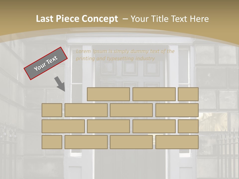 Front Door, Scotland, Uk PowerPoint Template