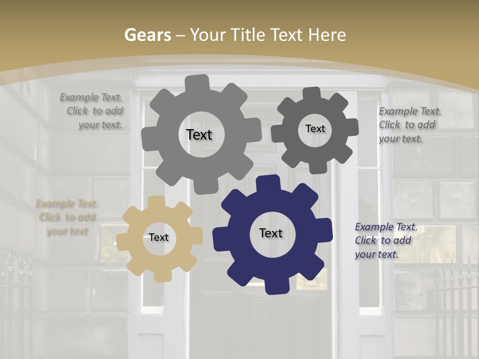 Front Door, Scotland, Uk PowerPoint Template