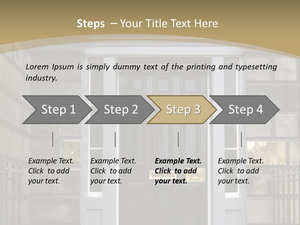 Front Door, Scotland, Uk PowerPoint Template