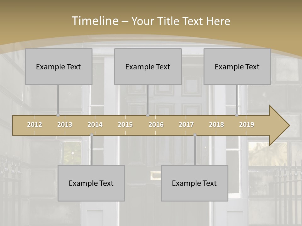 Front Door, Scotland, Uk PowerPoint Template