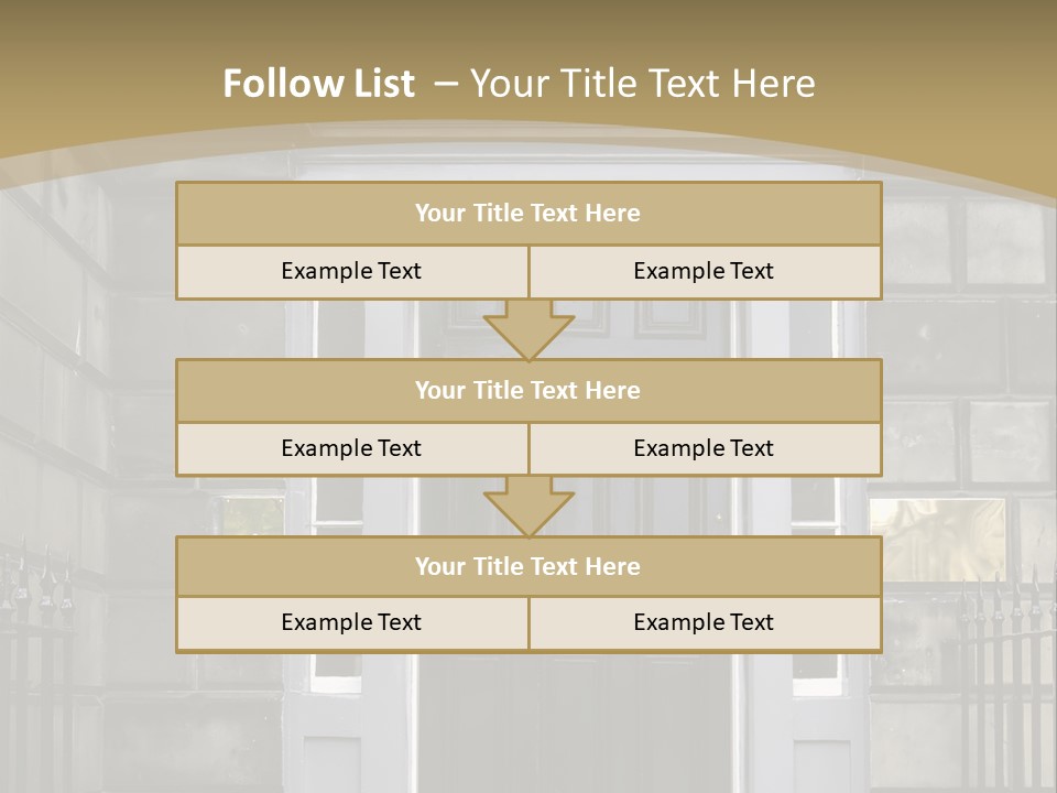 Front Door, Scotland, Uk PowerPoint Template