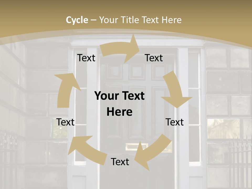 Front Door, Scotland, Uk PowerPoint Template