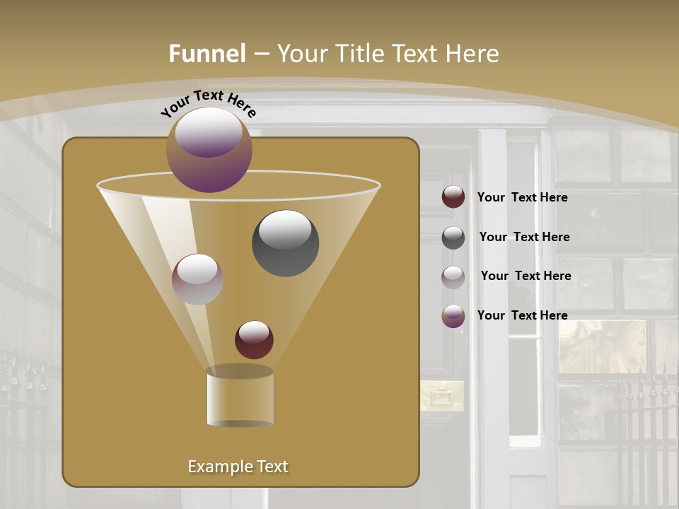 Front Door, Scotland, Uk PowerPoint Template