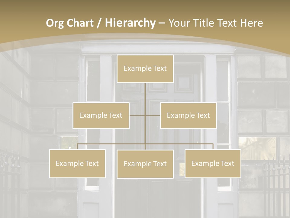Front Door, Scotland, Uk PowerPoint Template