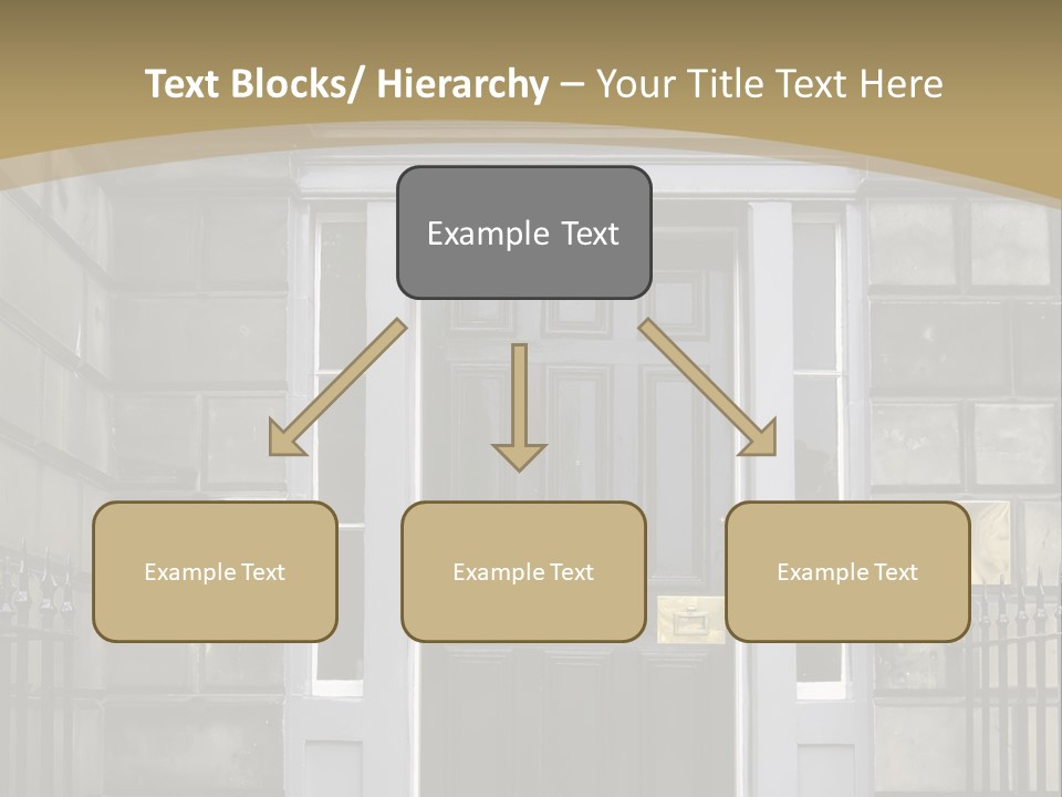 Front Door, Scotland, Uk PowerPoint Template