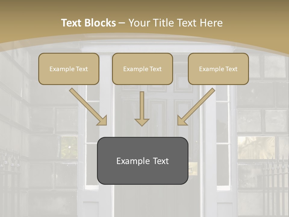 Front Door, Scotland, Uk PowerPoint Template