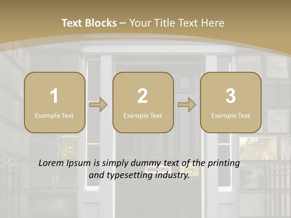 Front Door, Scotland, Uk PowerPoint Template