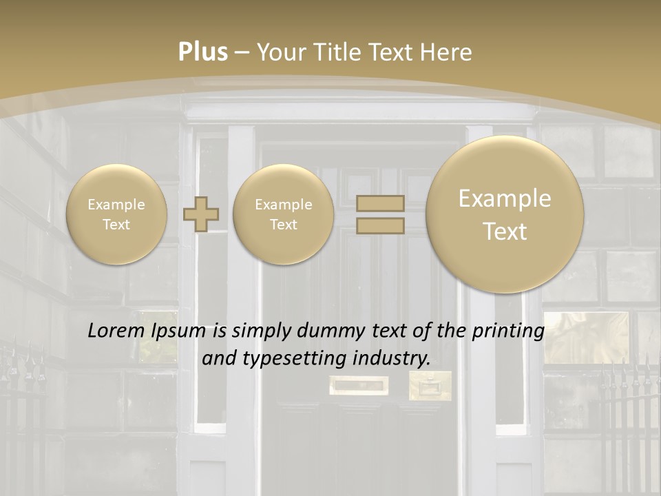 Front Door, Scotland, Uk PowerPoint Template