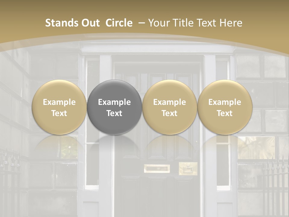 Front Door, Scotland, Uk PowerPoint Template