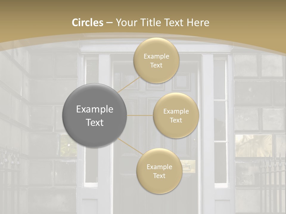 Front Door, Scotland, Uk PowerPoint Template
