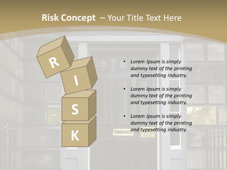 Front Door, Scotland, Uk PowerPoint Template