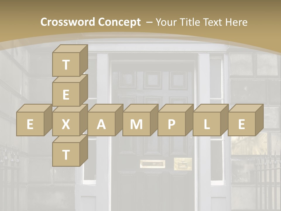 Front Door, Scotland, Uk PowerPoint Template