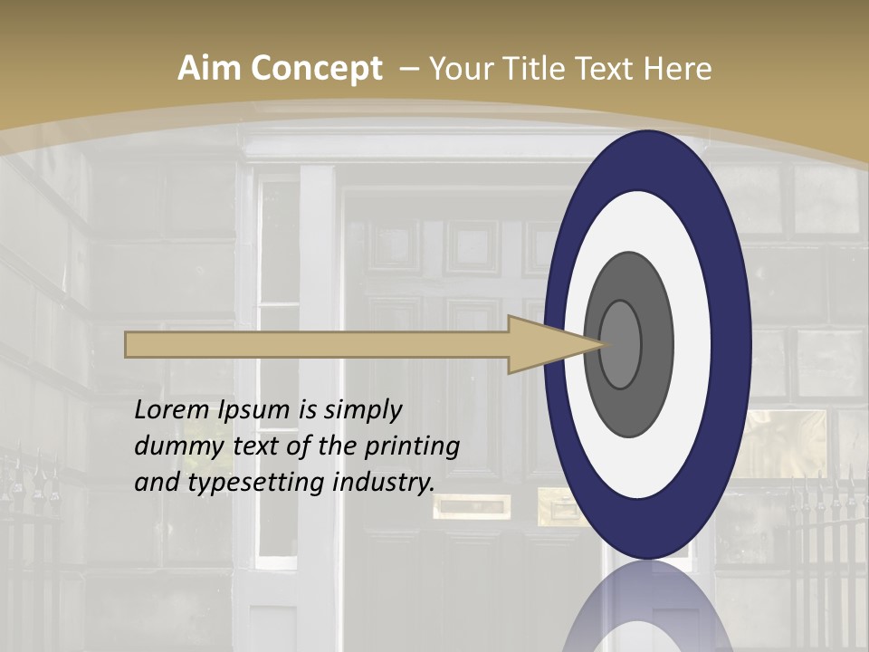Front Door, Scotland, Uk PowerPoint Template