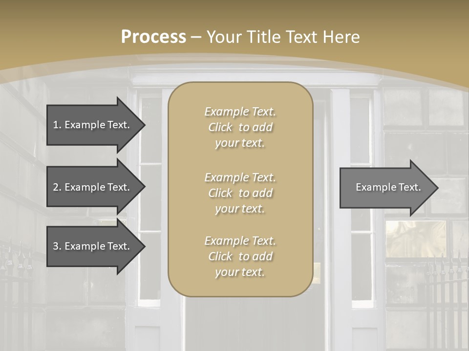 Front Door, Scotland, Uk PowerPoint Template