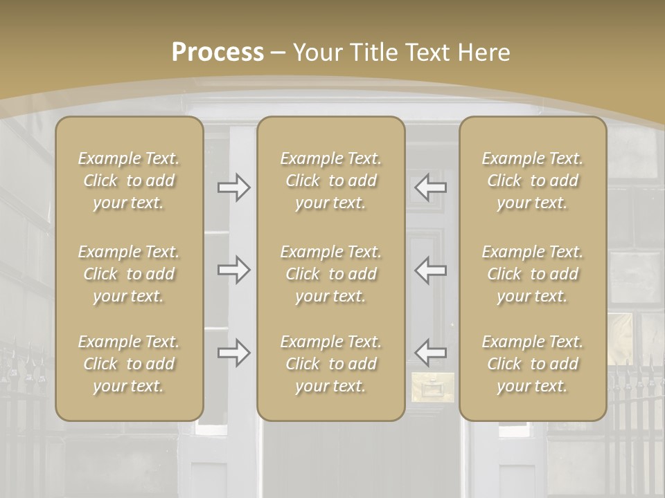 Front Door, Scotland, Uk PowerPoint Template