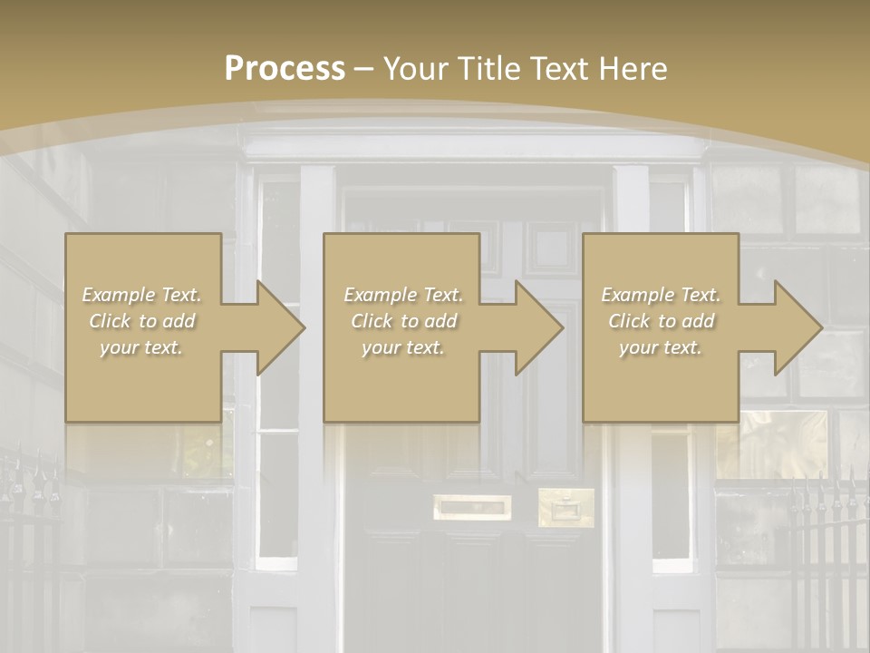 Front Door, Scotland, Uk PowerPoint Template