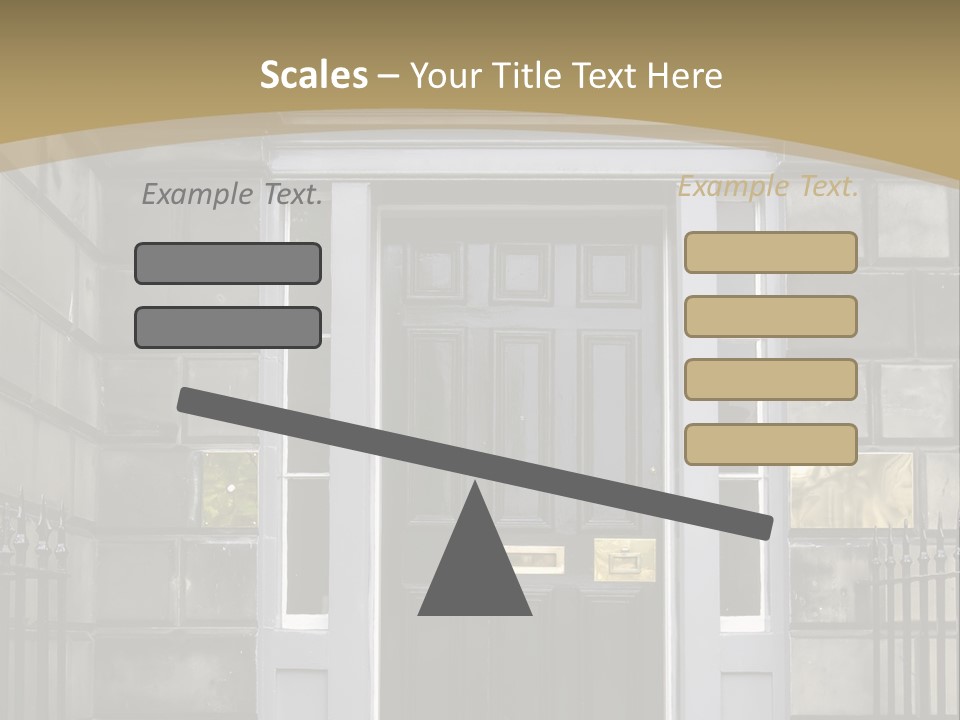 Front Door, Scotland, Uk PowerPoint Template
