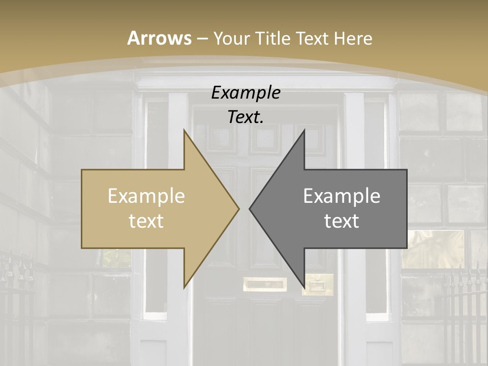 Front Door, Scotland, Uk PowerPoint Template