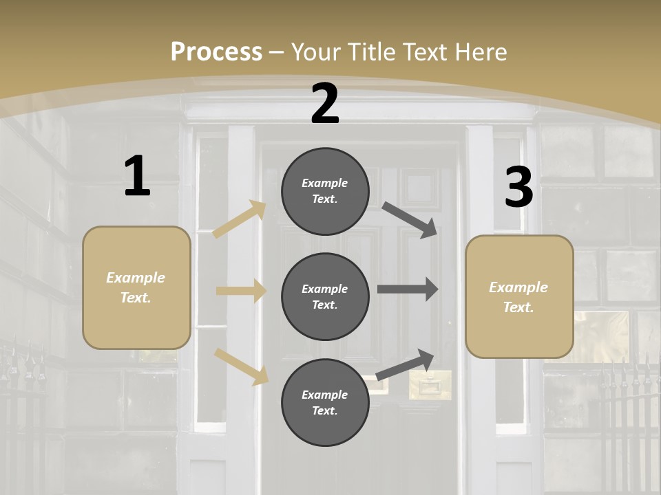 Front Door, Scotland, Uk PowerPoint Template