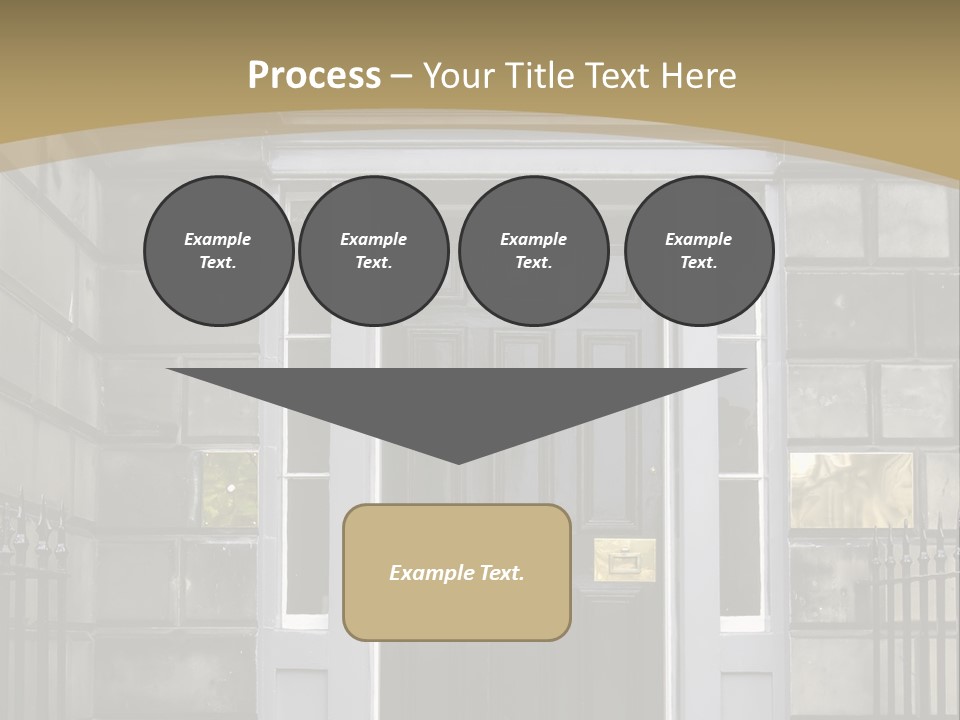 Front Door, Scotland, Uk PowerPoint Template