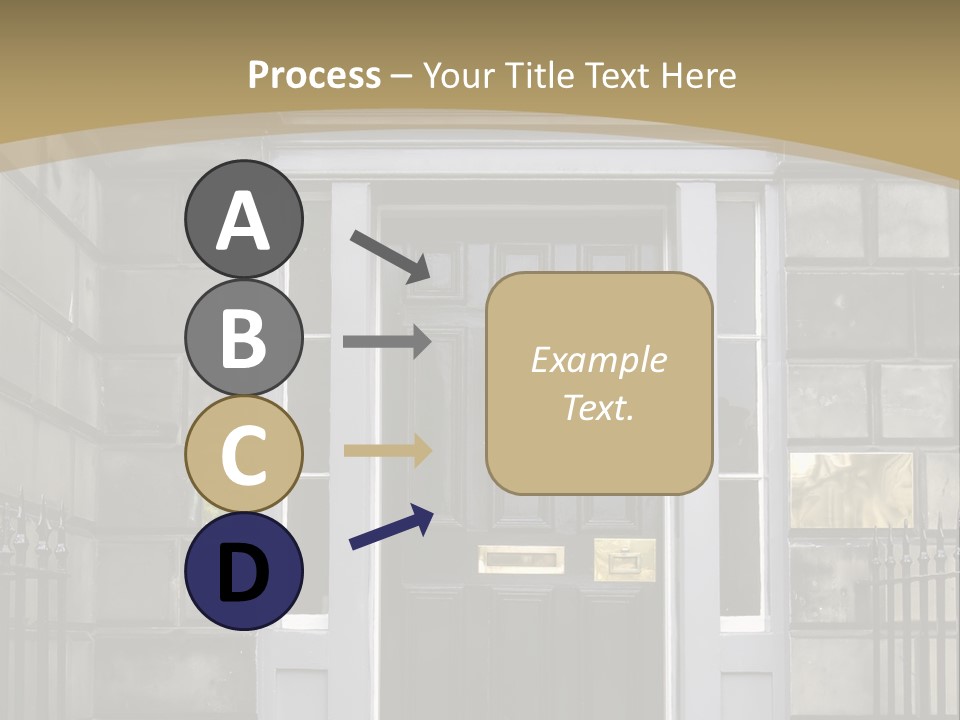 Front Door, Scotland, Uk PowerPoint Template