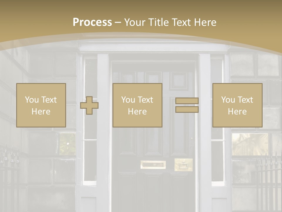 Front Door, Scotland, Uk PowerPoint Template