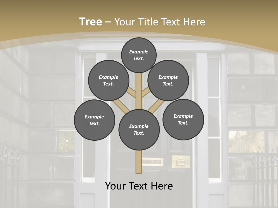 Front Door, Scotland, Uk PowerPoint Template