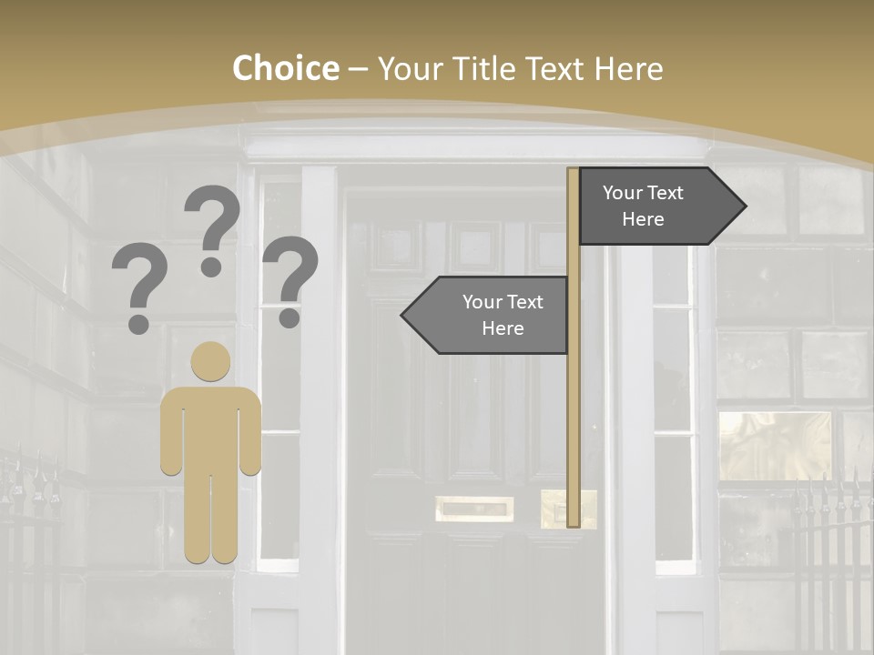Front Door, Scotland, Uk PowerPoint Template