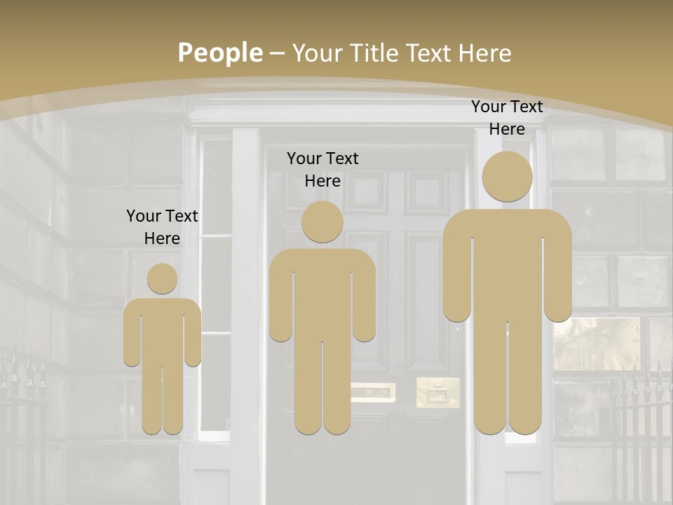 Front Door, Scotland, Uk PowerPoint Template