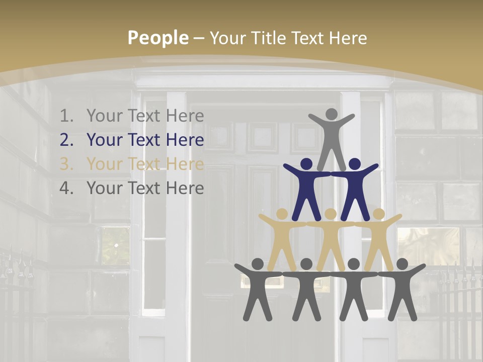 Front Door, Scotland, Uk PowerPoint Template