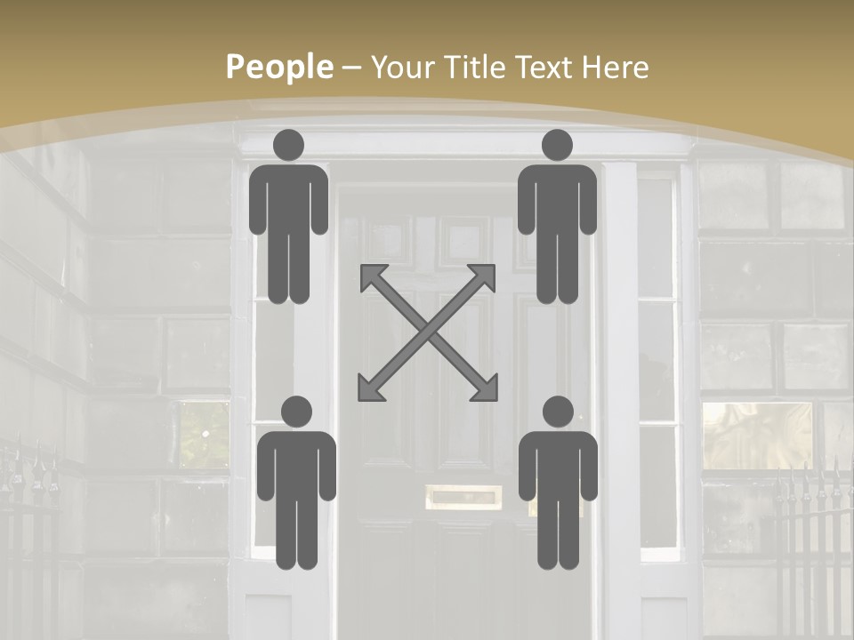 Front Door, Scotland, Uk PowerPoint Template