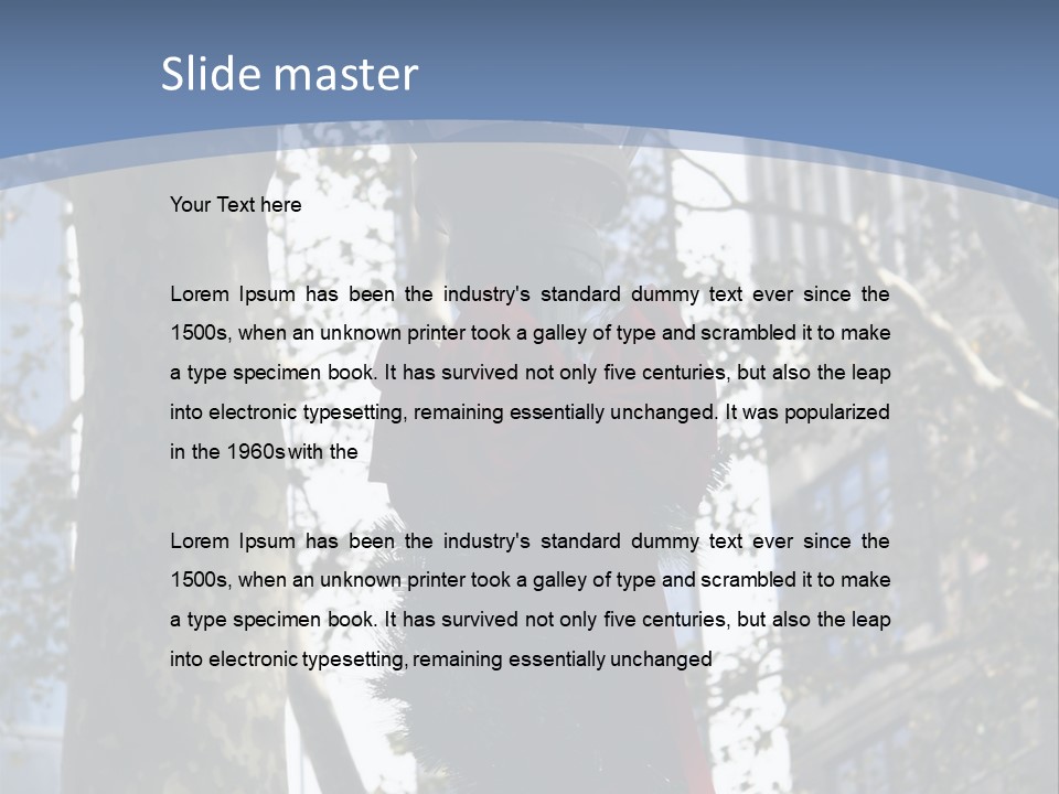 Holiday Lamp Post (3) PowerPoint Template