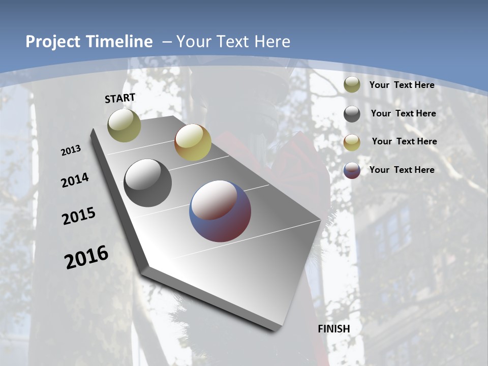 Holiday Lamp Post (3) PowerPoint Template