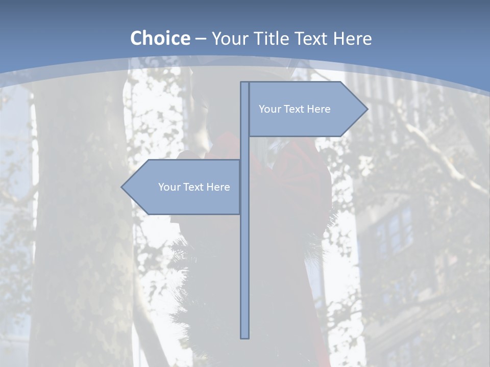 Holiday Lamp Post (3) PowerPoint Template