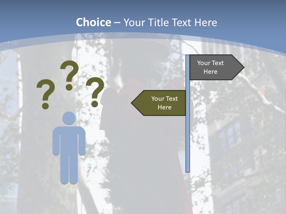 Holiday Lamp Post (3) PowerPoint Template