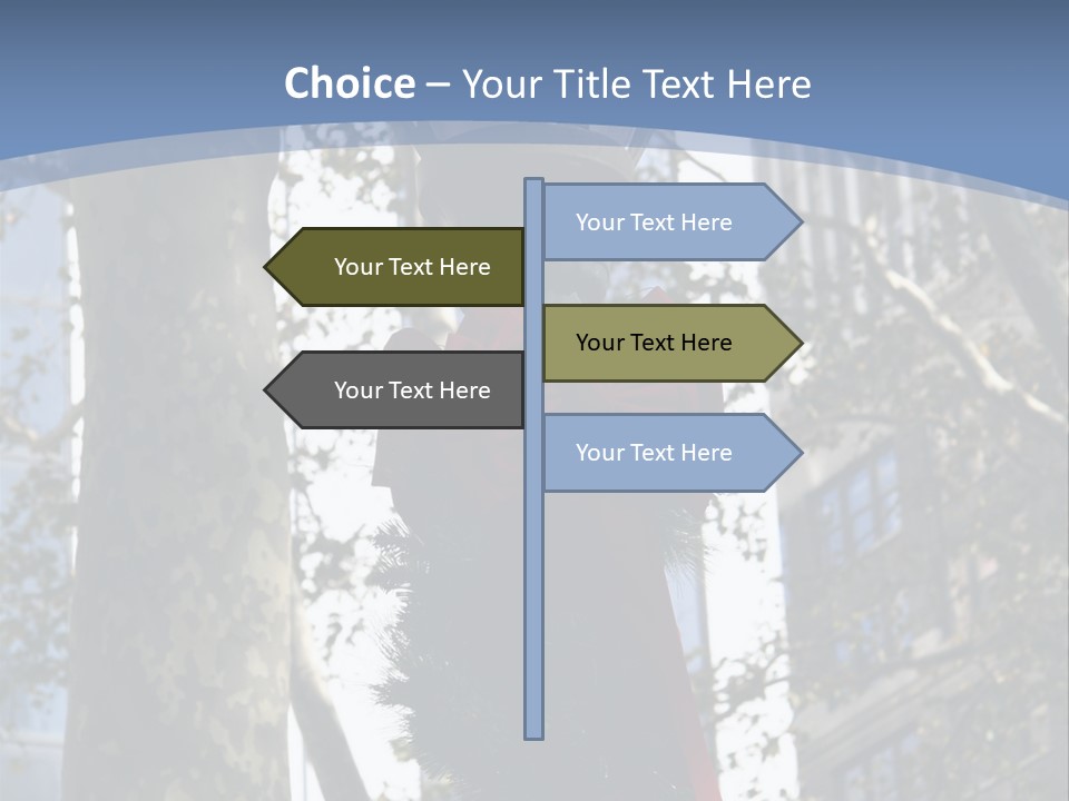 Holiday Lamp Post (3) PowerPoint Template