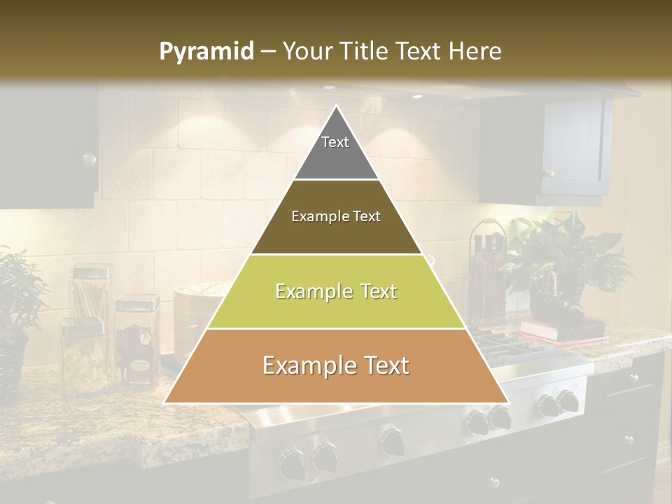 Luxury Kitchen With Modern Stove Close-Up. PowerPoint Template