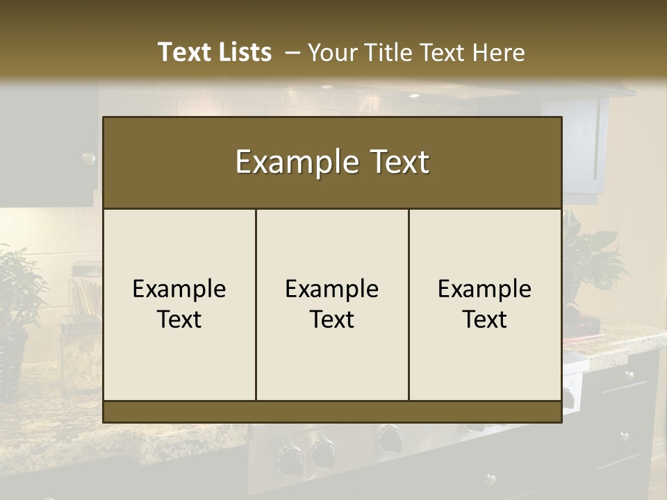 Luxury Kitchen With Modern Stove Close-Up. PowerPoint Template