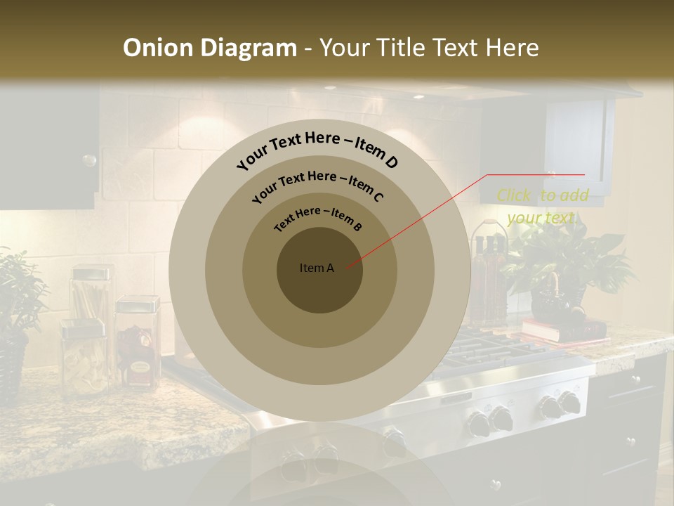 Luxury Kitchen With Modern Stove Close-Up. PowerPoint Template